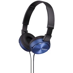 Casti On Ear Sony MDR-ZX310L, Cu fir, Microfon, Albastru