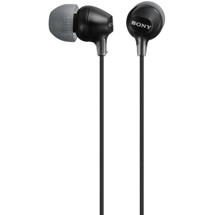 Аудио слушалки Sony MDR-EX15LPB, In-Ear, Черни/Black