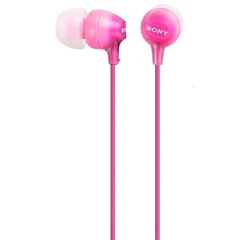 Casti In-Ear Sony MDREX15LPPI, Cu fir, Roz Casti In-Ear Sony MDREX15LPPI, Cu fir, Roz