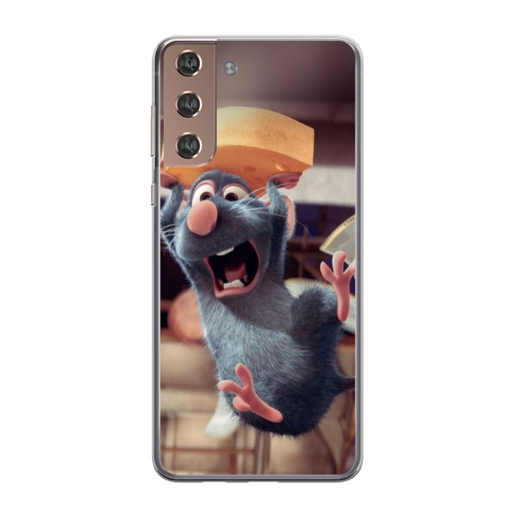 Husa personalizata Swim Case 360 de grade pentru Samsung Galaxy S21, model Ratatouille, multicolor, S1D1M0151