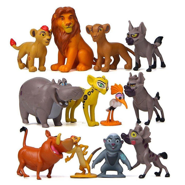 Комплект от 12 фигурки Lion King, многоцветни, 4 см