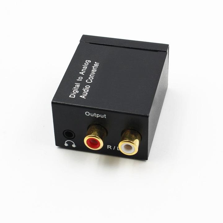 Adaptor convertizor audio digital coaxial, Sunmostar, Negru - eMAG.ro