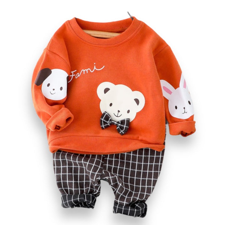 Compleu din 2 piese FAMI, Portocaliu, 110 CM