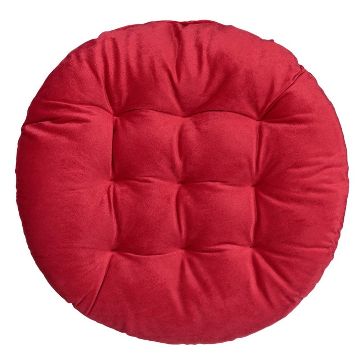 Shopiens karácsonyi dekoratív ülőpárna, Red Velvet Round, 40 cm
