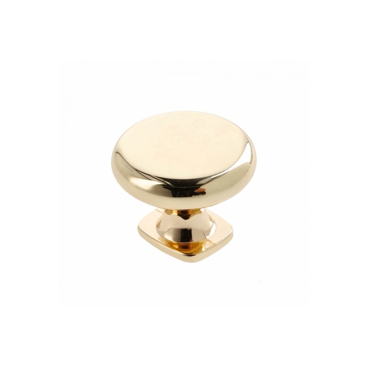 Bútorgomb LORENA 33x26 mm, fényes arany