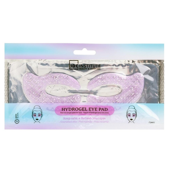 Set 2 patch-uri cu hidrogel pentru ochi IDC Institute, 56155, efect nutritiv