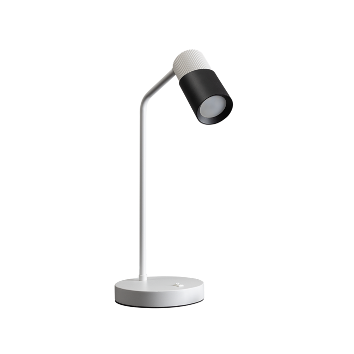 Lampa de masa, GU10, 220-240V AC, Negru/Alb, Ultralux