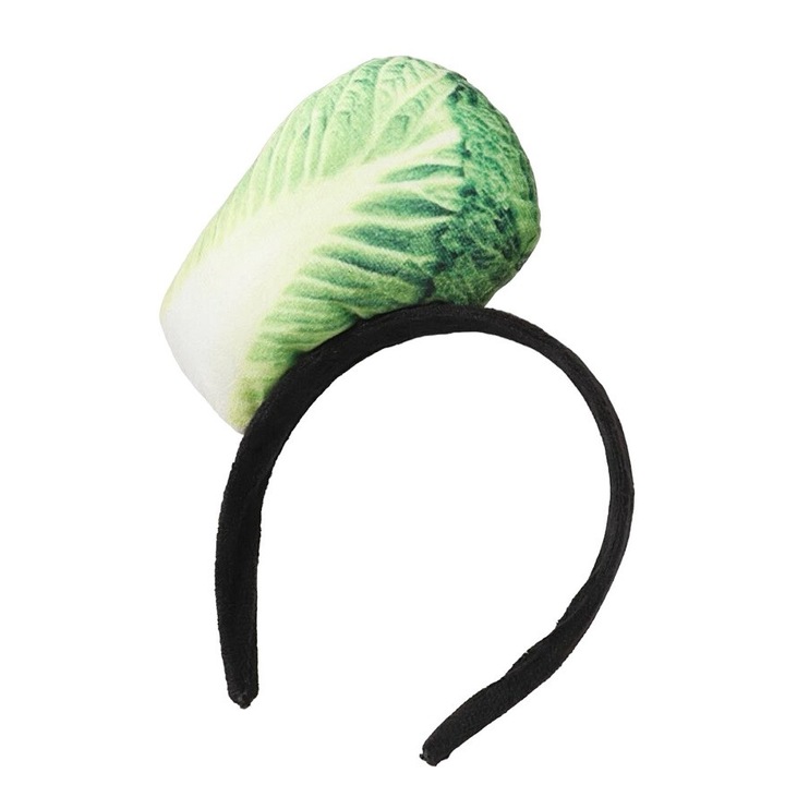 Bentita model varza, verde cu alb, circumferinta 46 cm