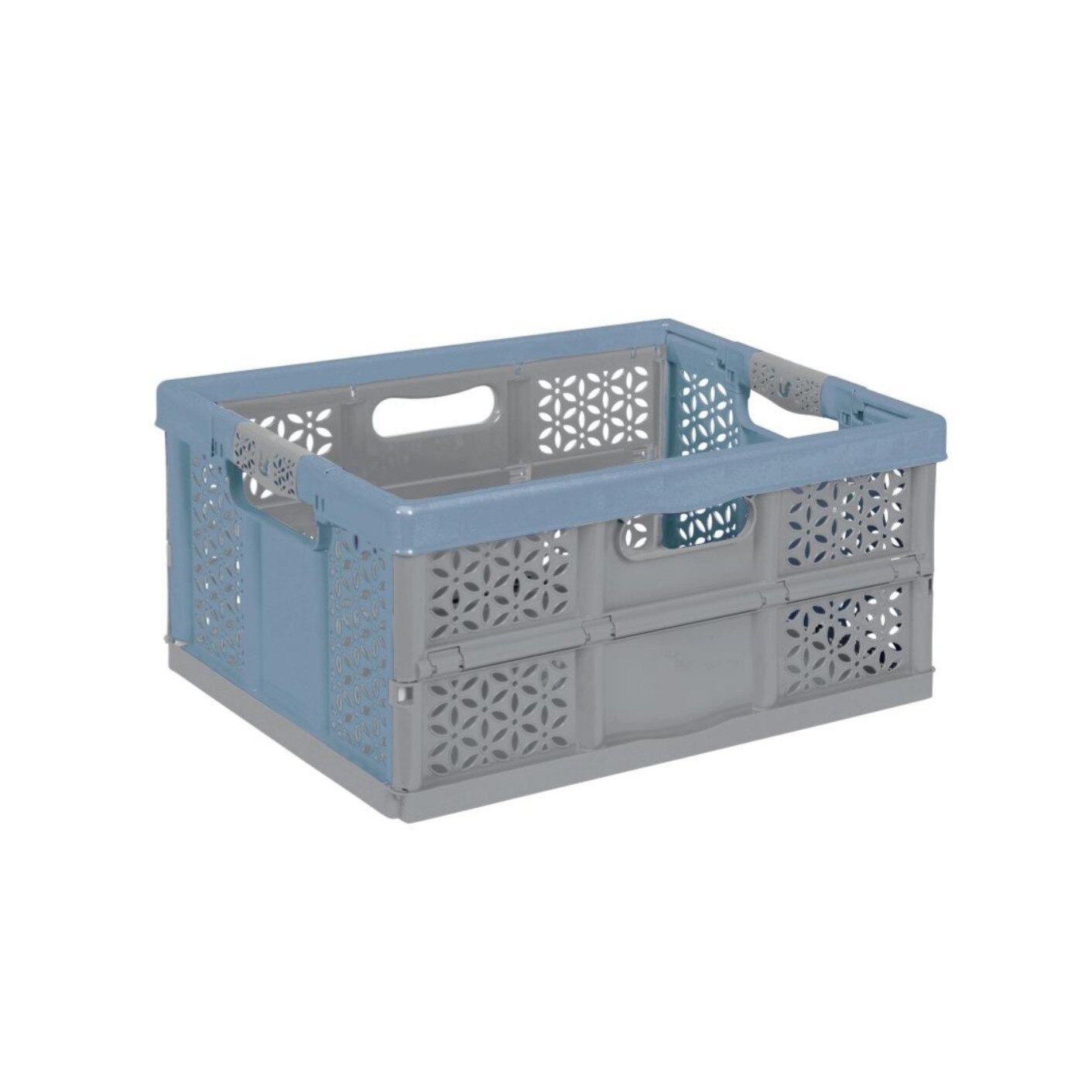 Keeeper Cesto Biancheria 60L Blu Nordic | Con Coperchio E Fessura, Ventilato, Per Casa Ordinata - Foto 3