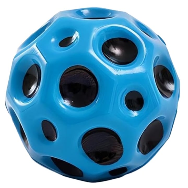 Ugró labda, Space Moon Ball, 7 cm, kék