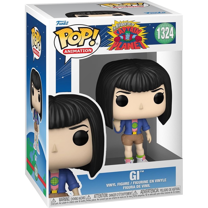 Фигурка - Captain Planet - Gi, Черна, 9,5 см