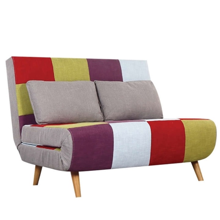 Диван Dk style Сара, Разтегателен, Пачуърк, 120Χ89Χ42-87см