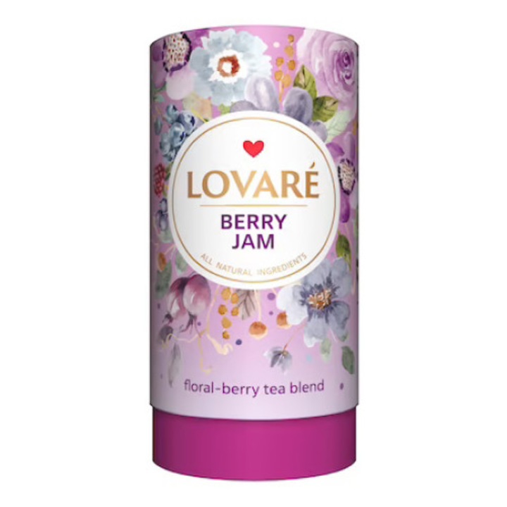 Чай Lovare Berry Jam, Череша, Малина, Касис, Насипен, 80 гр