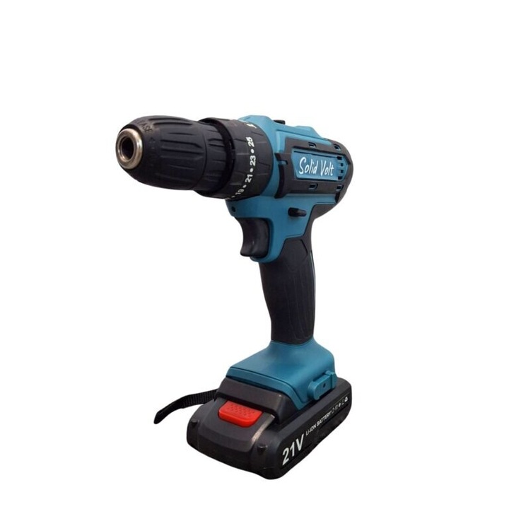 Masina de gaurit si insurubat cu 2 acumulatori, 21V – Solid Volt