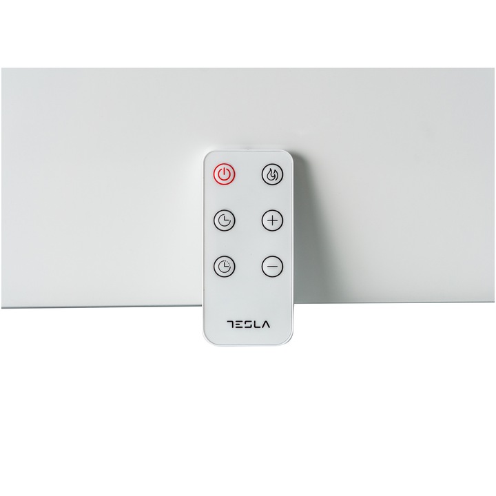 Convector electric Tesla PC312WD, 2000 W, Termostat reglabil cu autoresetare, Protectie supraincalzire, Senzor pentru consum optimizat, Anti-rasturnare, Fin shape Aluminum, Alb