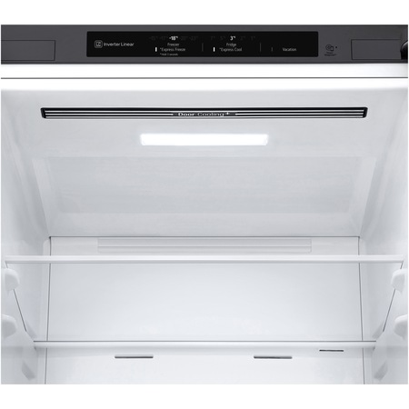 Combina frigorifica LG GBP52PYNBN, 384 l, No Frost, Door Cooling, Compresor Inverter Linear, Clasa B, Door Cooling, Metal Fresh, NatureFresh, H 203 cm, Inox