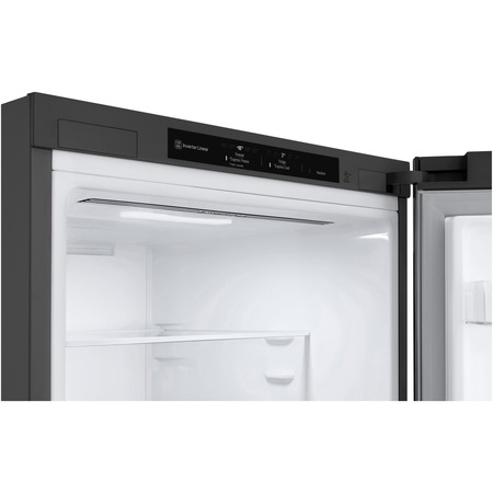 Combina frigorifica LG GBP52PYNBN, 384 l, No Frost, Door Cooling, Compresor Inverter Linear, Clasa B, Door Cooling, Metal Fresh, NatureFresh, H 203 cm, Inox