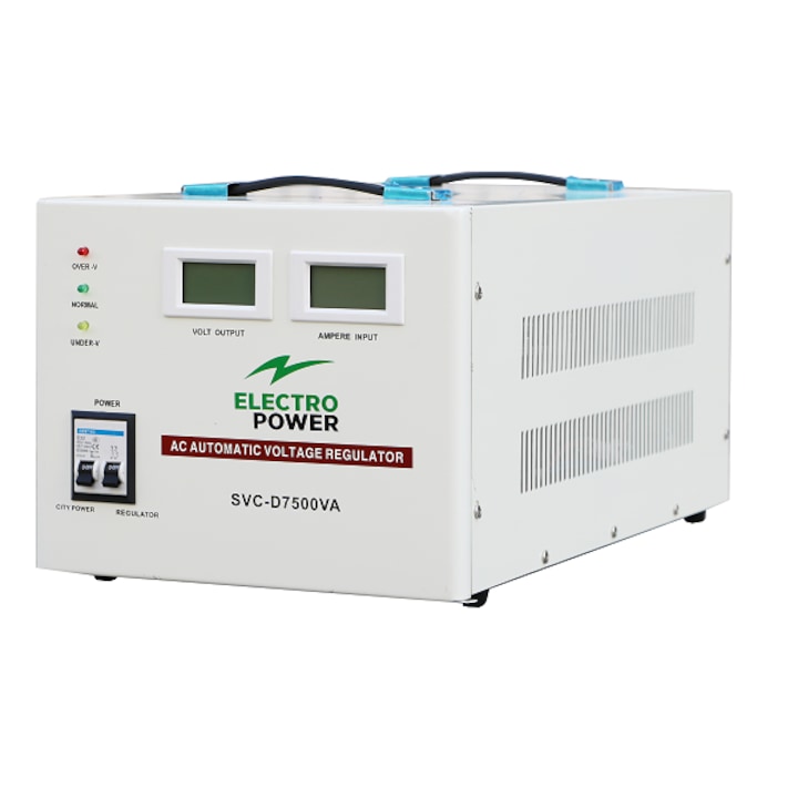 Stabilizator de tensiune servomotor Electropower 7500VA 6000W, 115-270V, LCD