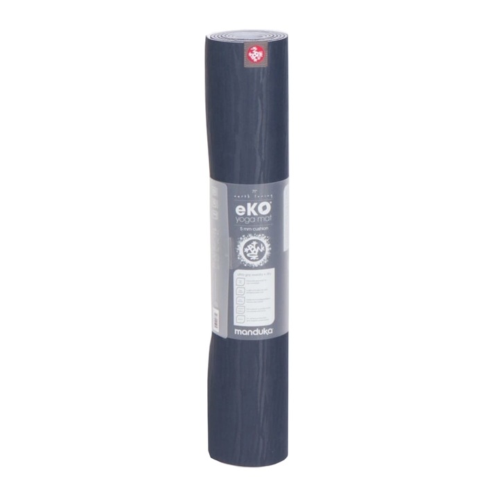 Covoras de yoga, Manduka, eKOlite Midnight, 180x61cm, 4mm, albastru/alb