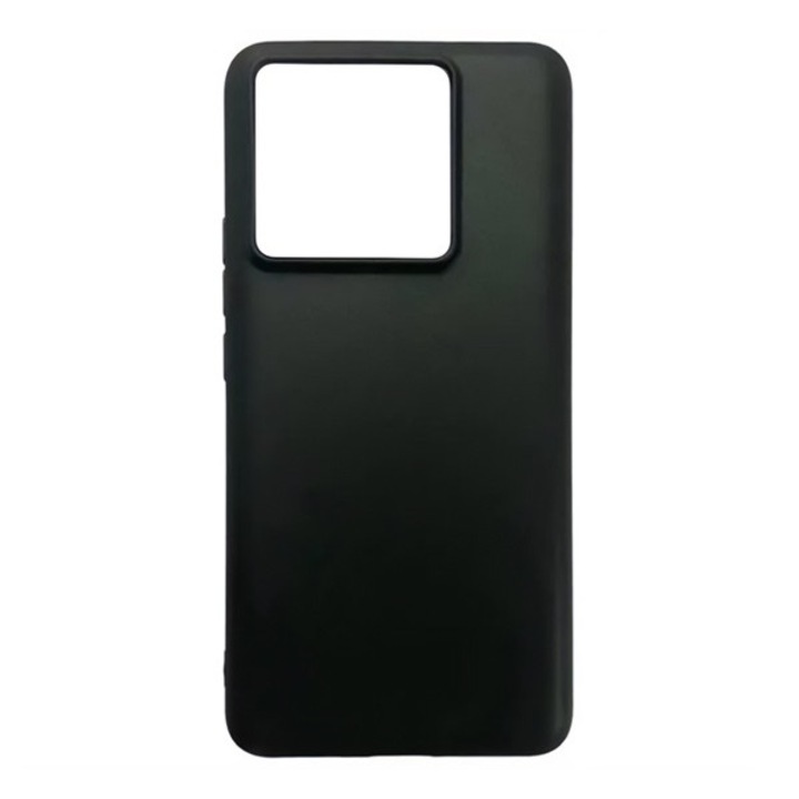 Gigapack szilikon mobiltelefon tok, matt, fekete, kompatibilis: Xiaomi 13T Pro / 13T