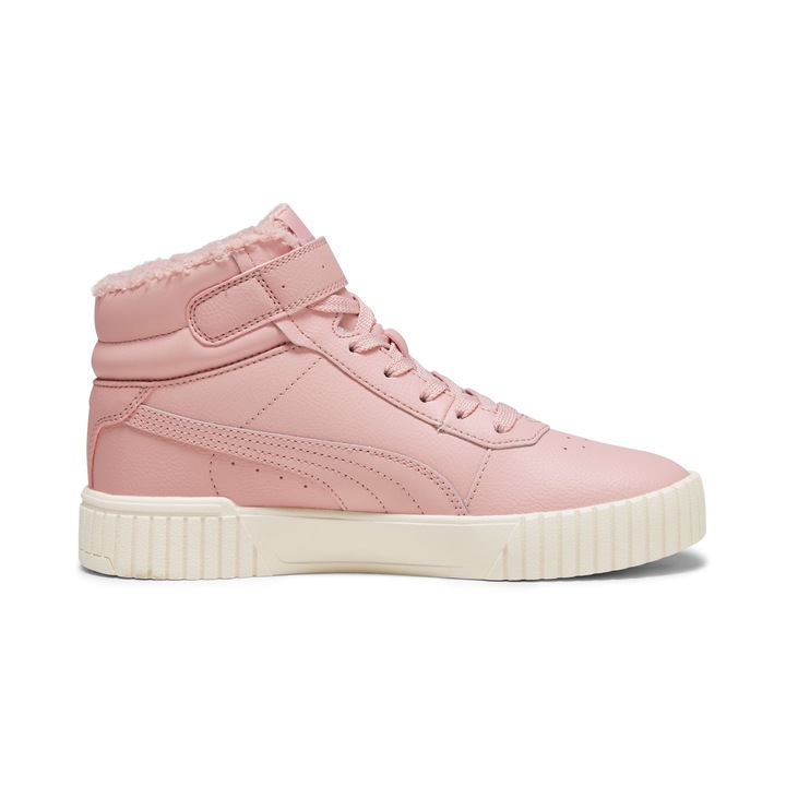 Puma, Pantofi sport din piele si piele ecologica Carina 2.0, Roz