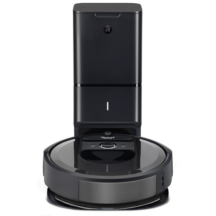 Прахосмукачка-робот IROBOT Roomba Combo I8+ 857840, 0.27l, 14.4v, Максимална автономност 90 мин., vSLAM навигация, Mop функция, сребристо-черен