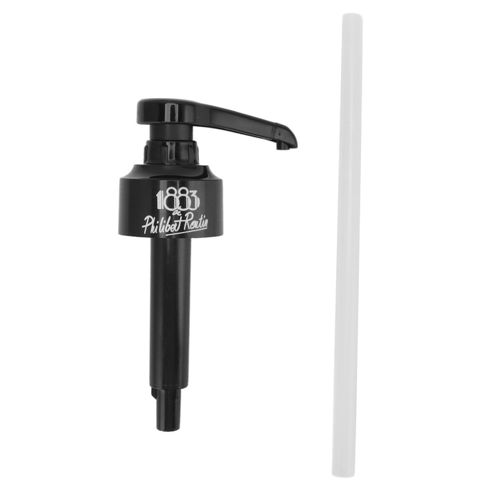 Sziruppumpa, műanyag, fekete