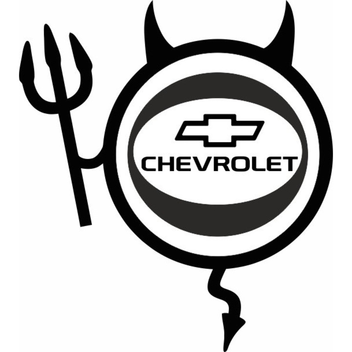 Стикер за кола, Image, Dracusor CHEVROLET, черен, 19 х 21 см