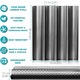 Tava antiaderenta perforata pentru copt, Sooye®, Otel inoxidabil, Negru