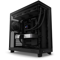 Carcasa NZXT H6 FLOW Compact Dual-Chamber, Mid-Tower, Negru