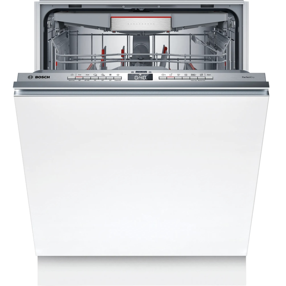Masina de spalat vase complet incorporabila BOSCH 3SMV6ZCX18E, Seria 6, 60 cm, Seria B, PerfectDr, Max Flex Pro, VarioDrawer Pro, Sistem Rackmatic triplu, AquaStop, EcoSilence Drive