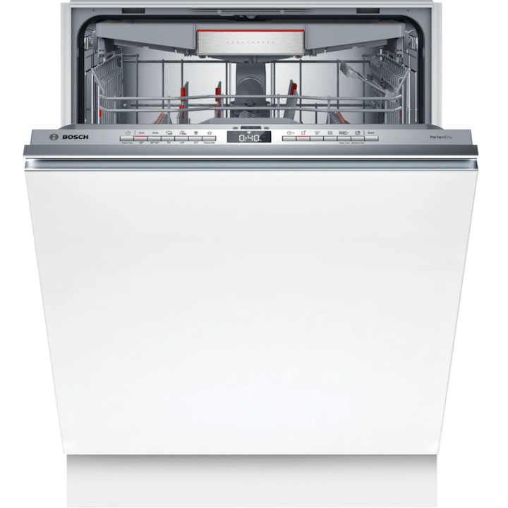 Masina de spalat vase complet incorporabila BOSCH 3SMV6ZCX18E, Seria 6, 60 cm, Seria B, PerfectDr, Max Flex Pro, VarioDrawer Pro, Sistem Rackmatic triplu, AquaStop, EcoSilence Drive