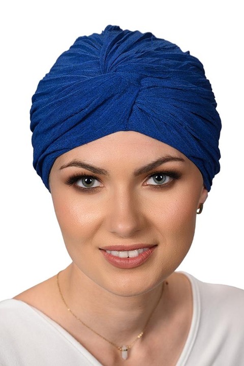Тюрбан Atelier de Creation Lidia, памук, синьо