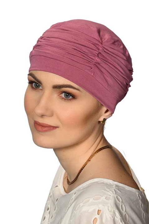 Turban, Atelier de Creation Lidia, Viscoza, Roz, Universal