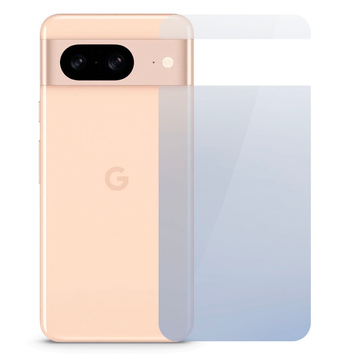 Google Pixel 8-cal kompatibilis InvisibleBack fólia, Hátlap védelem, Szilikon polimer, Prémium ragasztó, Könnyű telepítés, Folyadékmentes, Regenerálható, Teljes ragasztó