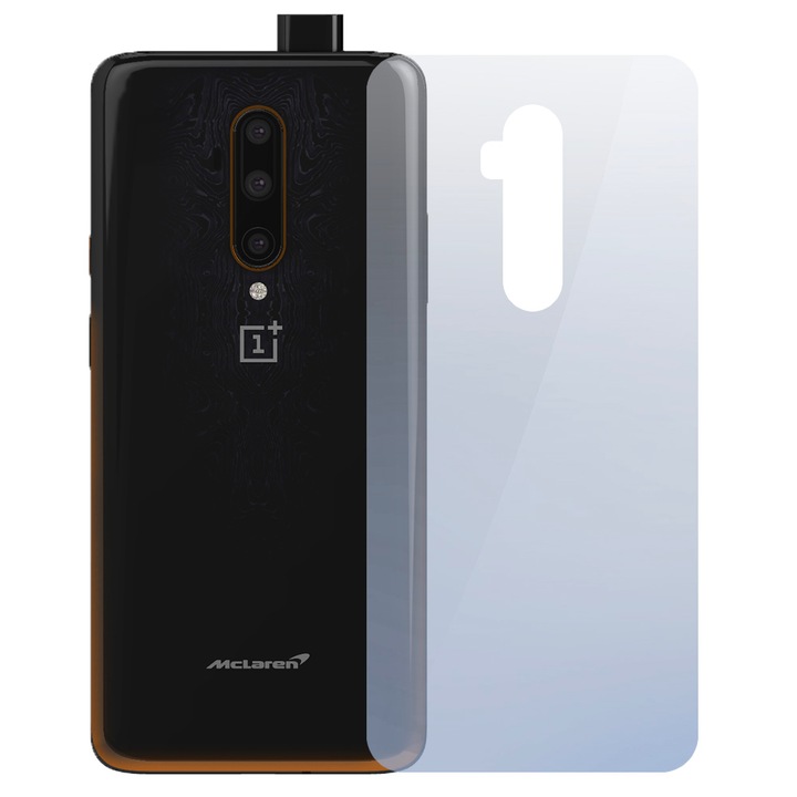 Фолио InvisibleBack, съвместимо с OnePlus 7T Pro 5G McLaren, Защита на задния капак, Силиконов полимер, Премиум лепило, Лесен монтаж, Без течност, Регенерируем, Пълно лепило