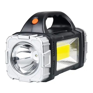 Lanterna multifunctionala LED+COB, 25W, BZRSH, cu incarcare solara sau USB, portabila, 1500mAh, iluminare frontala si laterala