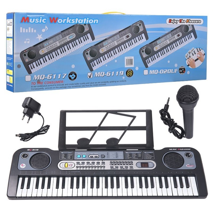 Orga Electronica, MQ, Plastic, 76x23x6.1cm, Negru