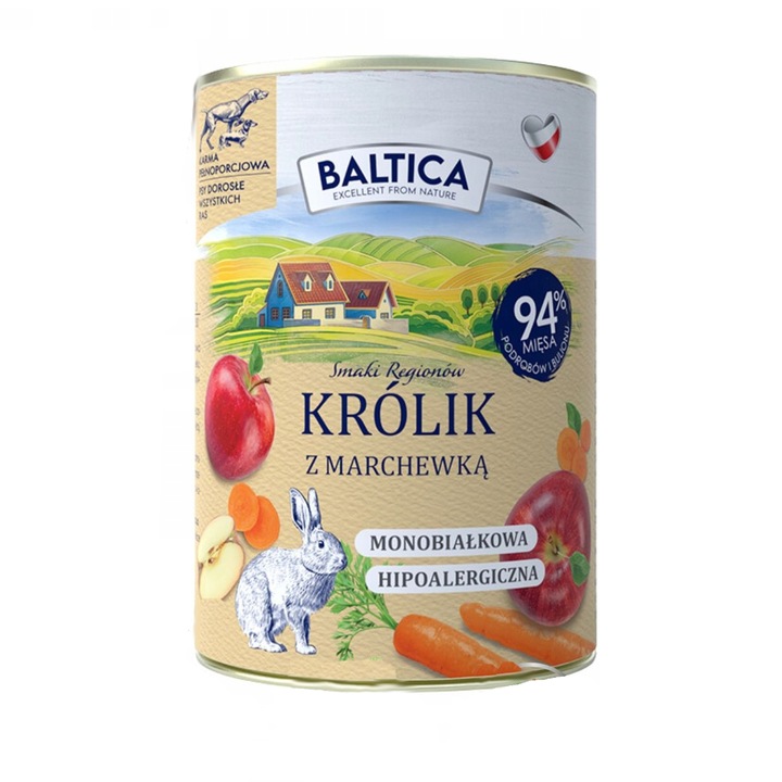 Nedves táplálék, balti, nyúl