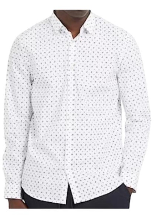 Férfi ing, Guess, pamut, fehér32`, Fehér