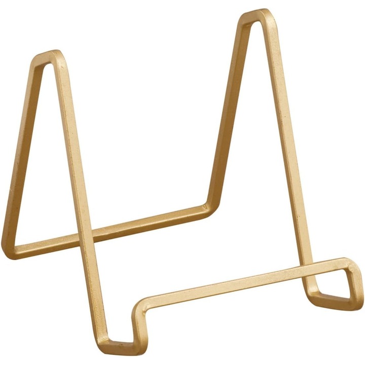 Suport carte, QttvbTna, Metal auriu, 4 inch, Auriu