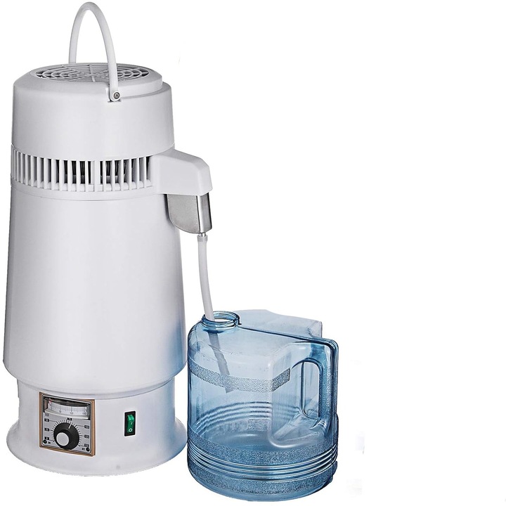 Дестилатор за вода, 220V, 1 л/ч, 4 л, 750 W, неръждаема стомана, бял