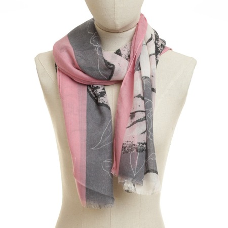 Fular pentru dama, PAMI, ED-0523-380-1, Roz - eMAG.ro