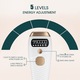 IPL епилатор, LCD дисплей, 5 нива на интензитет, бял