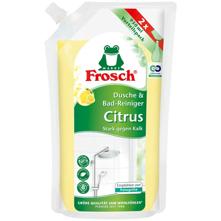 Rezerva solutie curatat CADA SI DUS, Frosch, 950ml