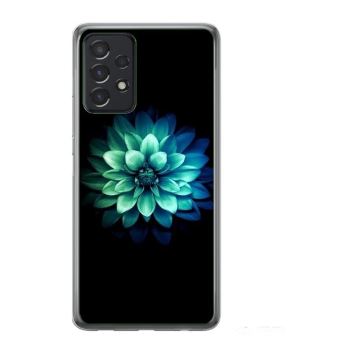Husa personalizata si Folie de Silicon pentru Samsung Galaxy A72, model Colorful #2, S1D1M0297, TSS