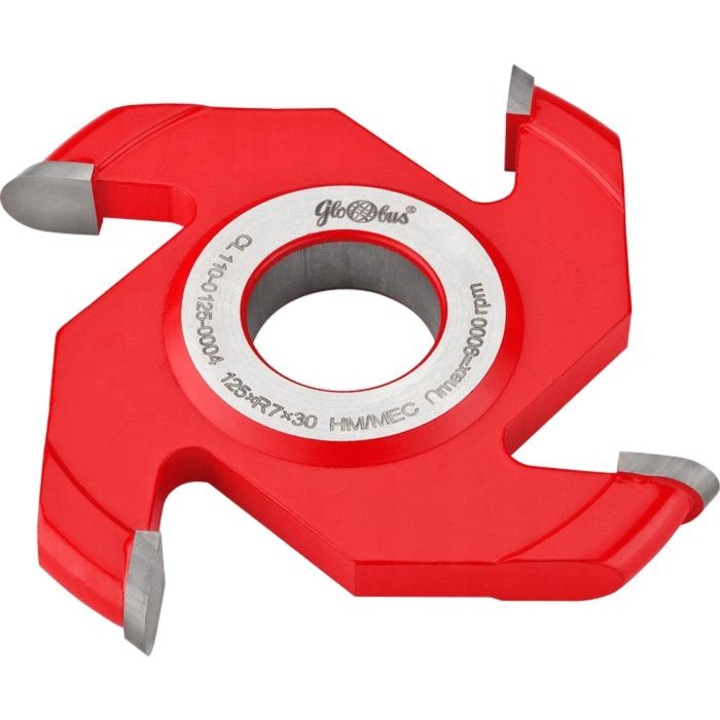 Freza Globus, R10 D160x30x4Z, Rosu