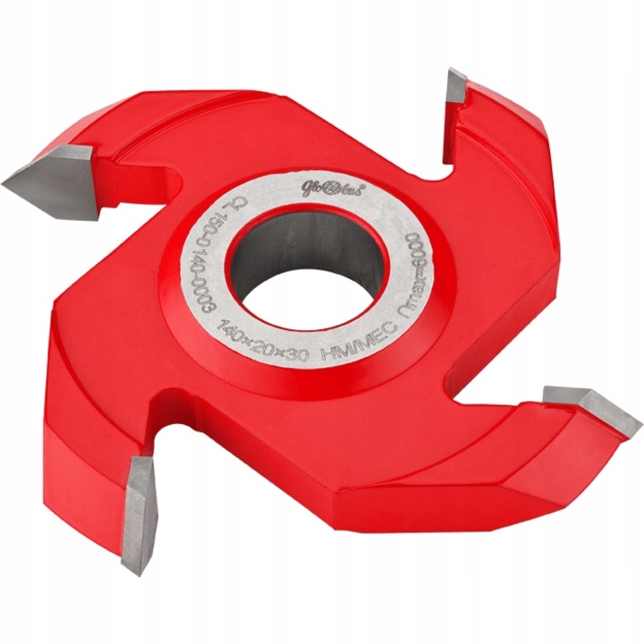 Freza Globus, D140x30x4Z H20mm, Rosu
