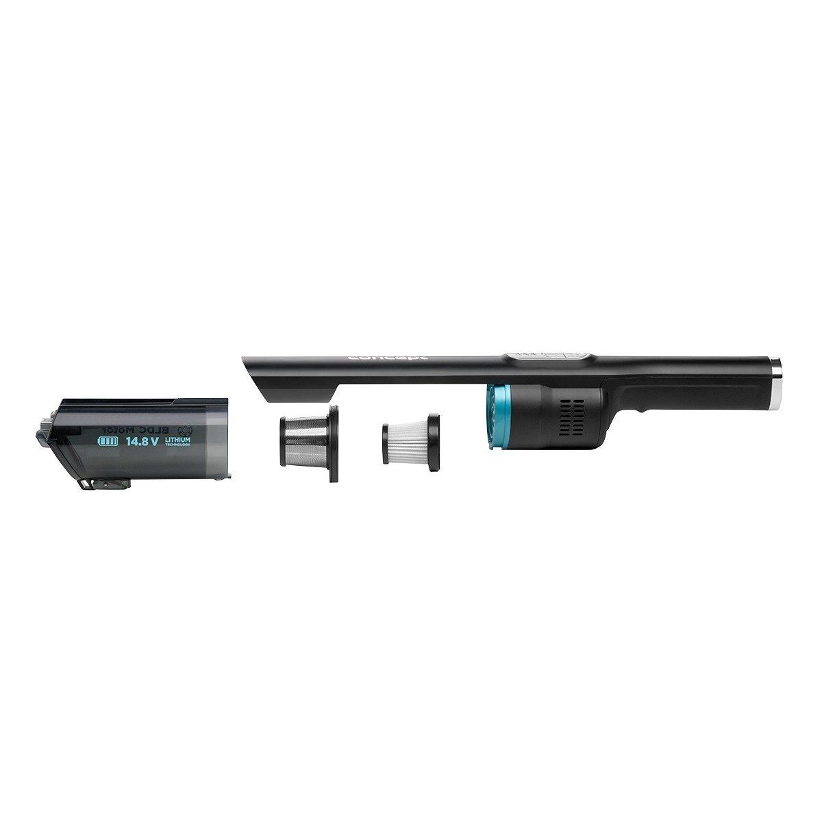 Aspirator vertical Concept Direct Air VP4500, 180W, 0.2 L, negru-albastru