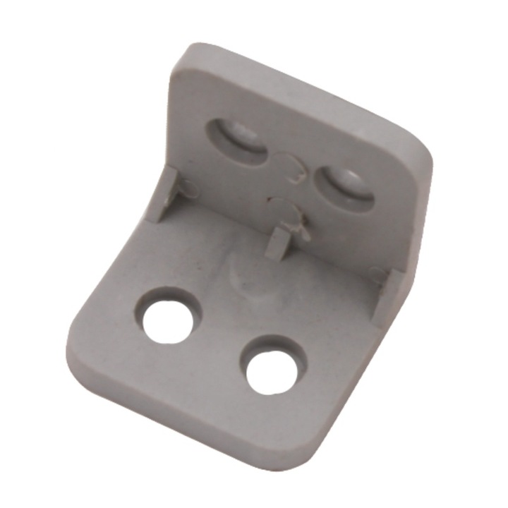 Coltar din plastic pentru sustinere blat, gri, 26 x 26 x 26 mm, 100 buc / set